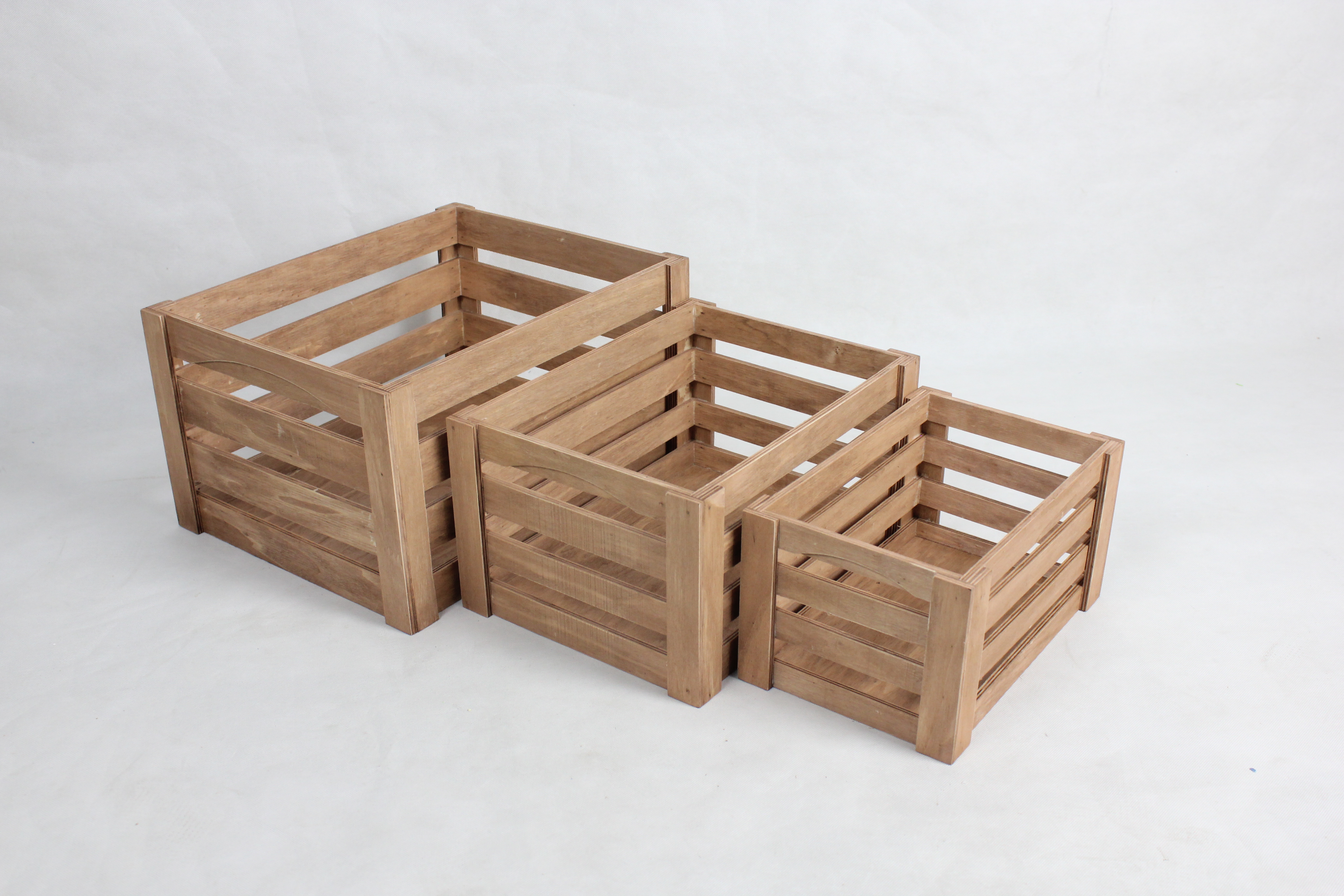 DIY Crate hamper S/3 -4225