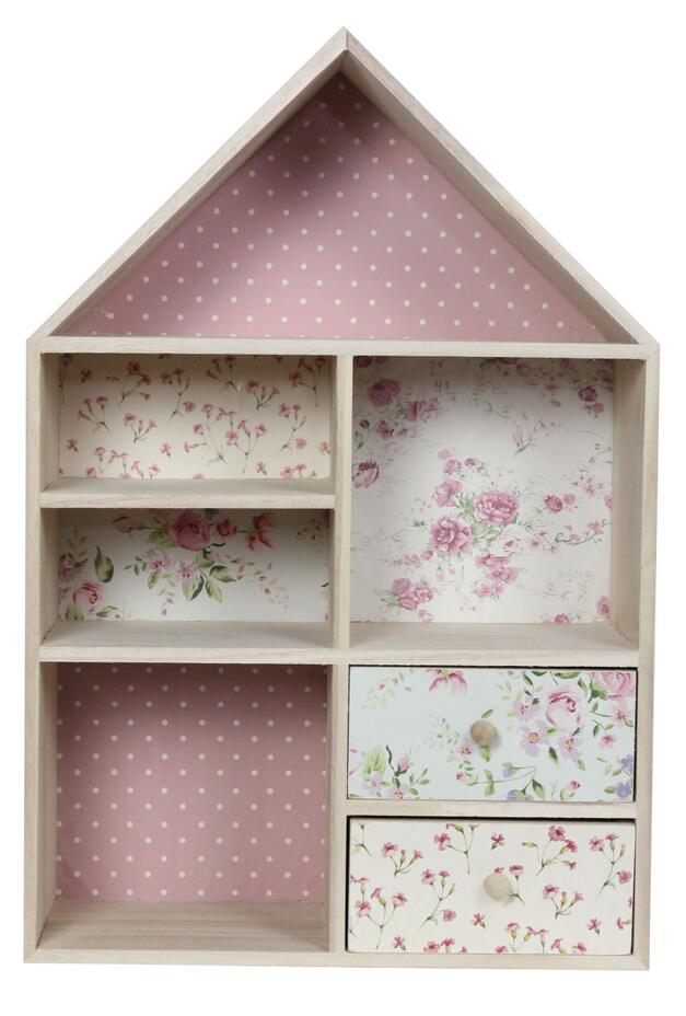 House Shape Storage Box with drawers-4164