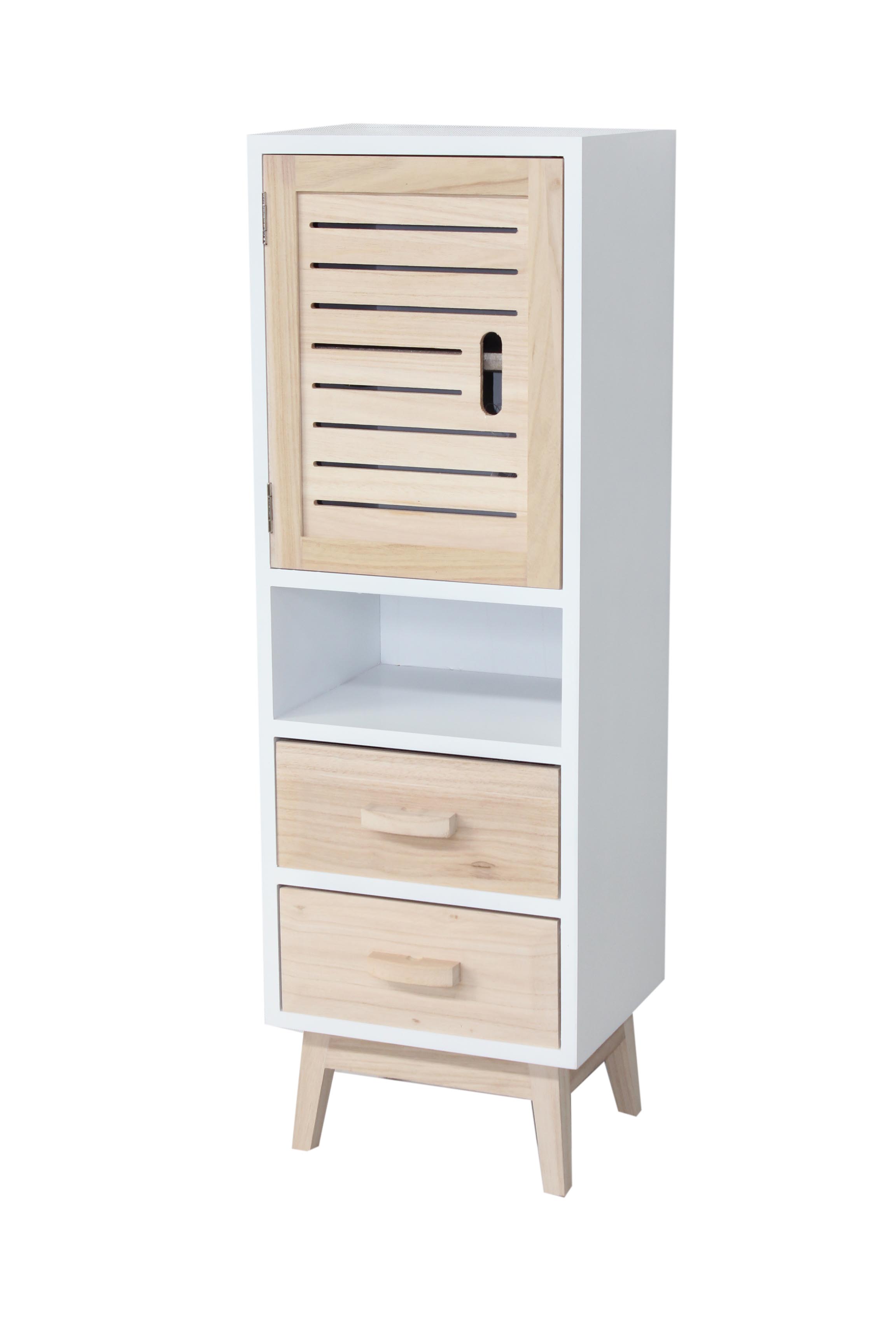 Two drawer & door small chest-4087