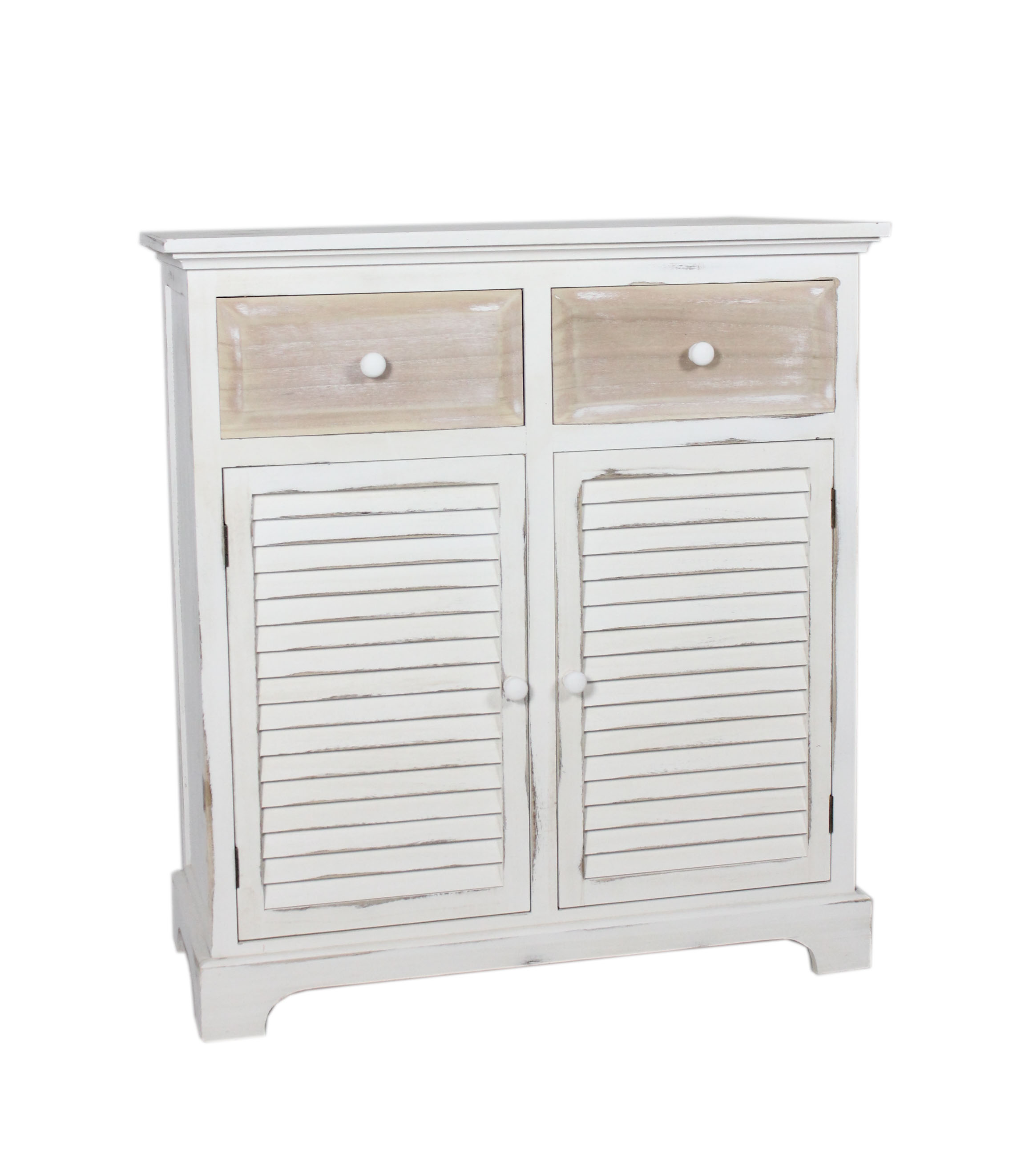 Brush white cabinet with blind door-4288