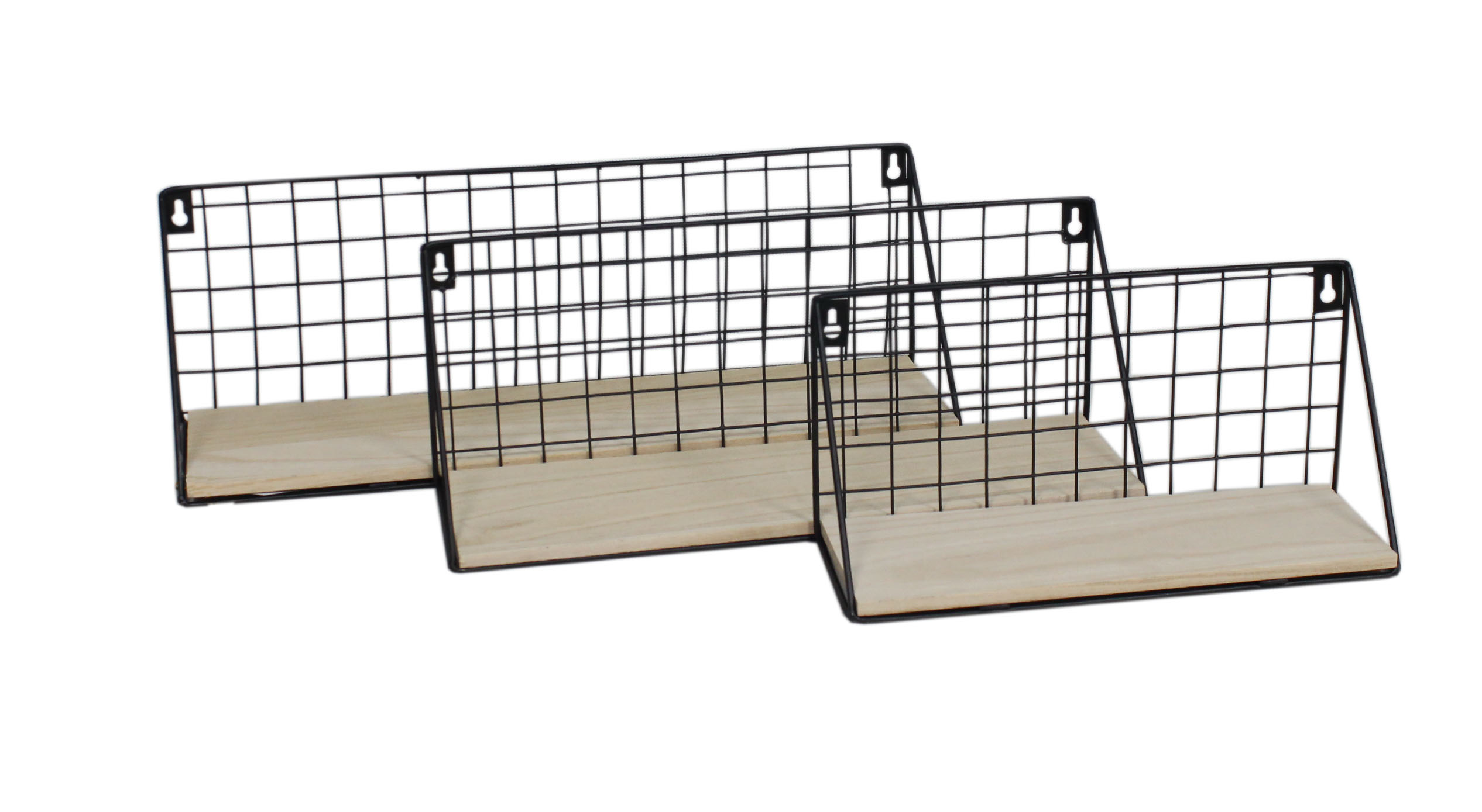 Set of 3 Metal Shelf -5704