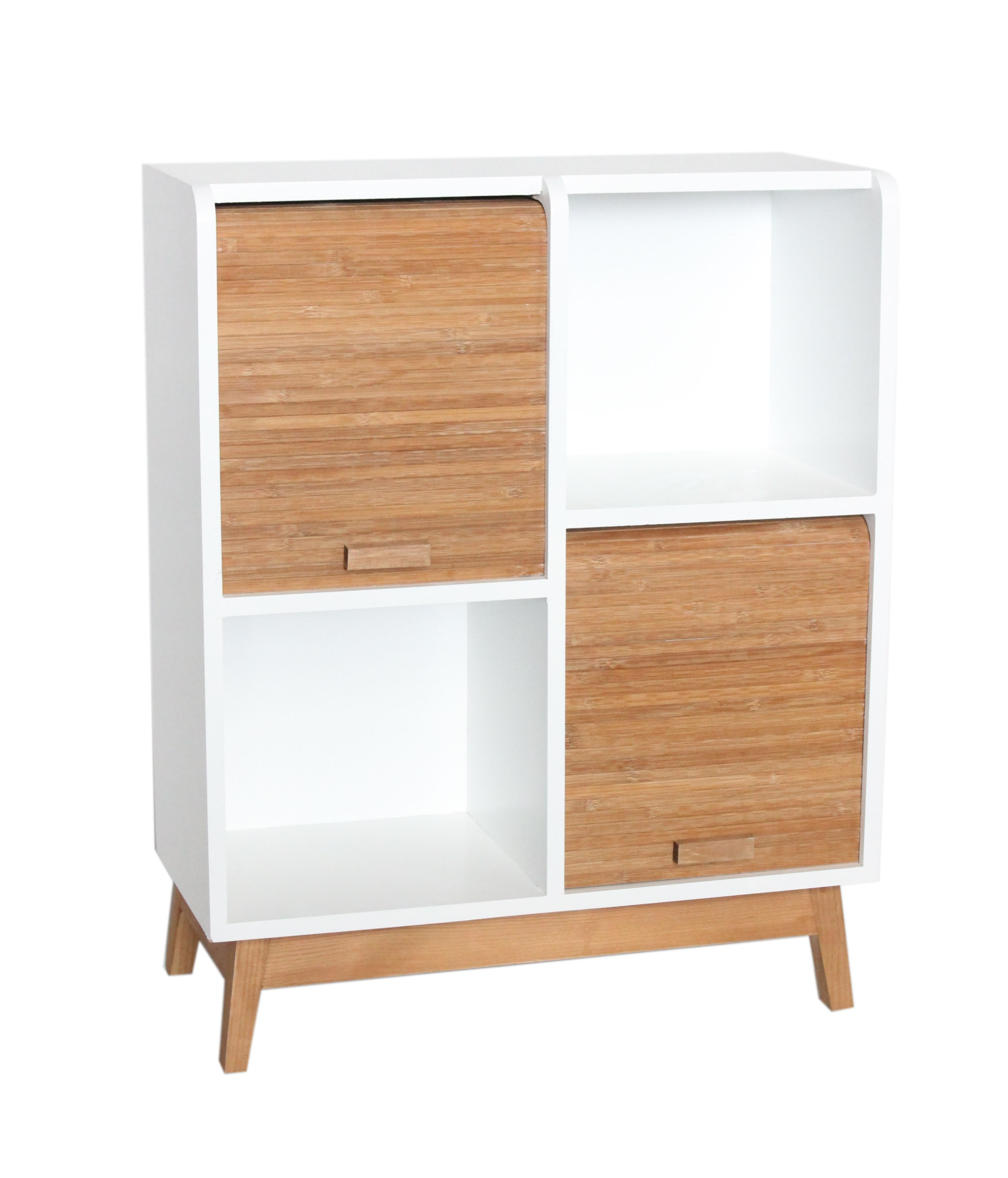 Roll- fronted cabinet with drawers-3804