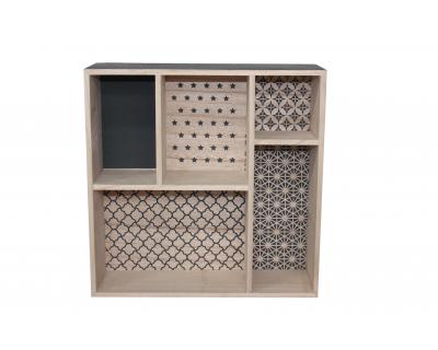 Wood Box Display Organize Shelf Wall Hang -4324