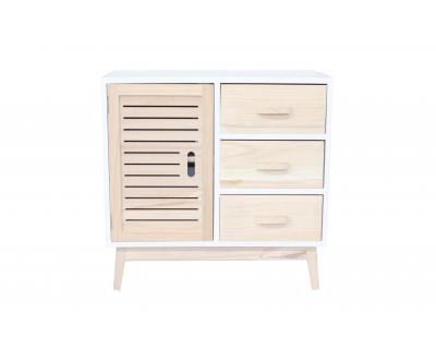 Three drawers & door small cabinet-4090