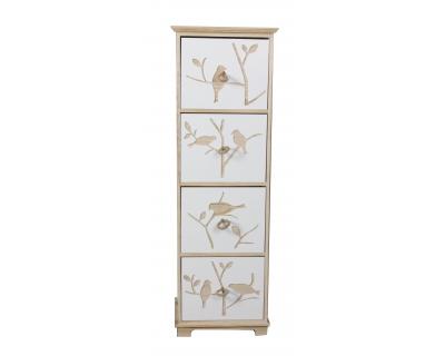 Wooden cabinet ,chest with 4 drawers-4058