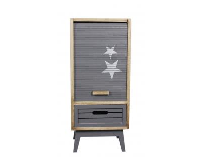 Roll- fronted cabinet with drawers-4072