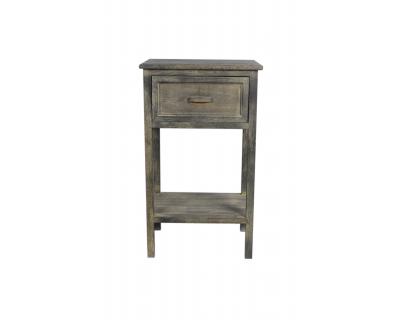 Lamp table, wooden chest -5399