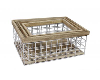 Rustic Bathroom Storage ,Wire Baskets -5699L