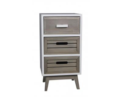 Wooden chest with three drawers-4084
