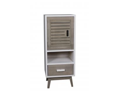 Wooden chest with door& drawer-4086