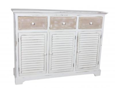 Brushed white furniture, blind door cabinet-4290