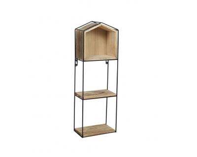 wall shelf ,wood and metal shelf-5624