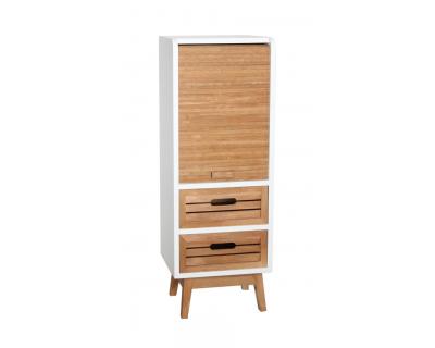 Roll- fronted cabinet with drawers-3803